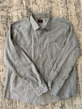UNTUCKit Men's Gray Long-Sleeve Button-Down Shirt